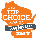 Journal Sentinal Top Choice Winner 2016 badge